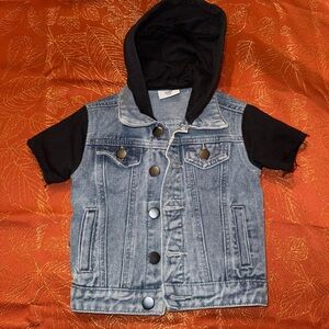 Scout Blue Denim Jacket with Black Hoodie